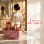 Travel Makeup Organizer Bag with Fold-Down Design and Adjustable Dividers,Large Capacity Cosmetic Bags Toiletry Case