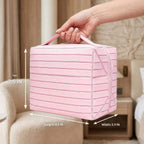 Travel Makeup Organizer Bag with Fold-Down Design and Adjustable Dividers,Large Capacity Cosmetic Bags Toiletry Case