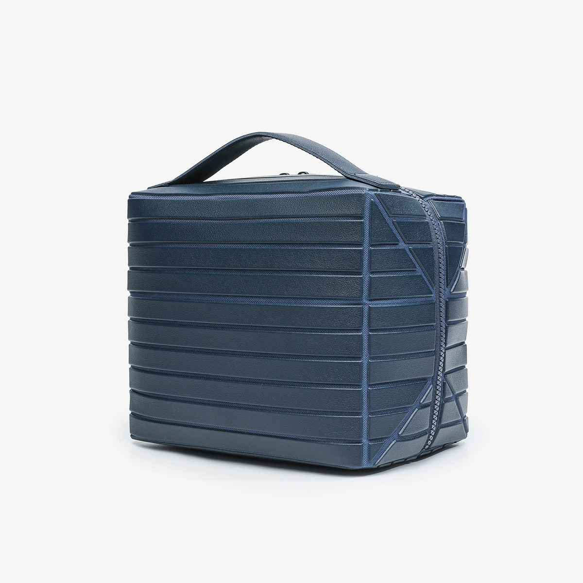 Travel Makeup Organizer Bag with Fold-Down Design and Adjustable Dividers,Large Capacity Cosmetic Bags Toiletry Case