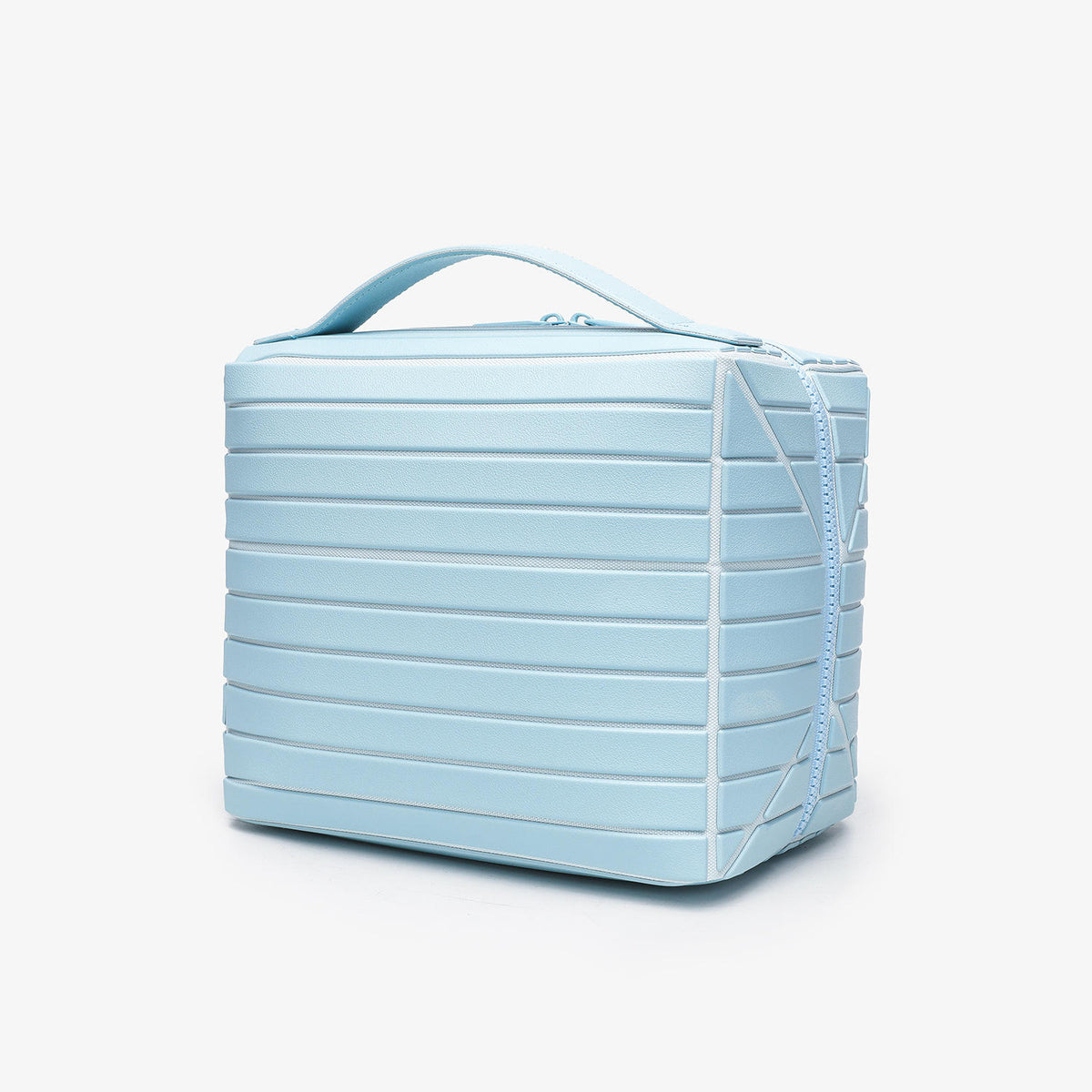 Travel Makeup Organizer Bag with Fold-Down Design and Adjustable Dividers,Large Capacity Cosmetic Bags Toiletry Case